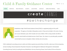 Tablet Screenshot of childrenandfamilies.org